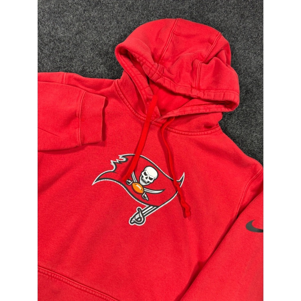 Nike Tampa Bay Buccaneers Hoodie Red NFL Football Pullover Sweatshirt Size Large - Picture 1 of 7